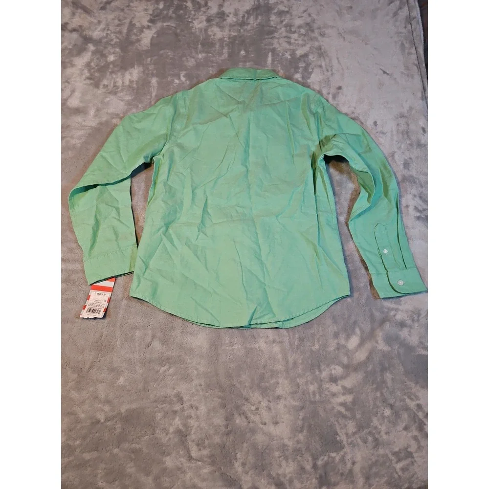 Boys Shirt Cat & Jack Green  L (10/12)